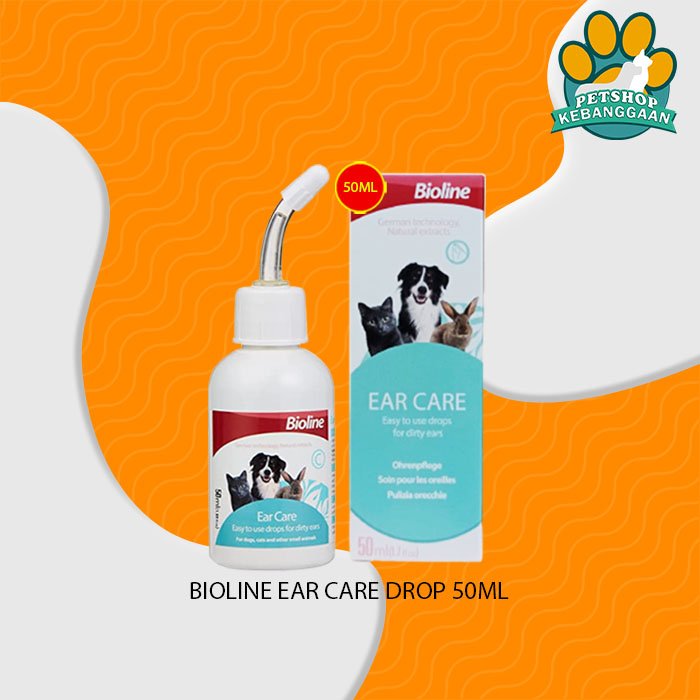 Obat Tetes Telinga Kucing Anjing Bioline Ear Care Drop 50 ML