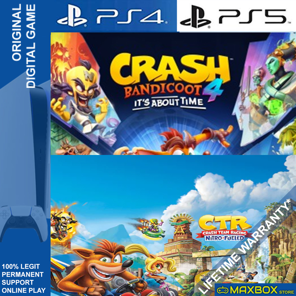 CTR + Crash Bandicoot 4 PS4 PS5 Original Game