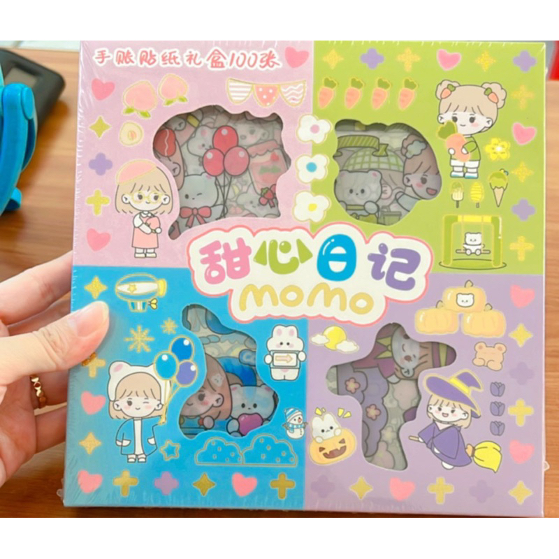 stiker Lucu Motif kartun korea ANTI AIR / Stiker Momo 100pcs