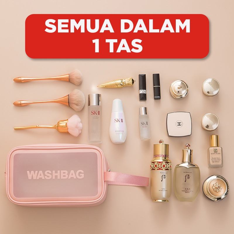 TAS KOSMETIK PORTABLE | TAS PERALATAN MANDI POUCH ORGANIZER TAS TRAVEL