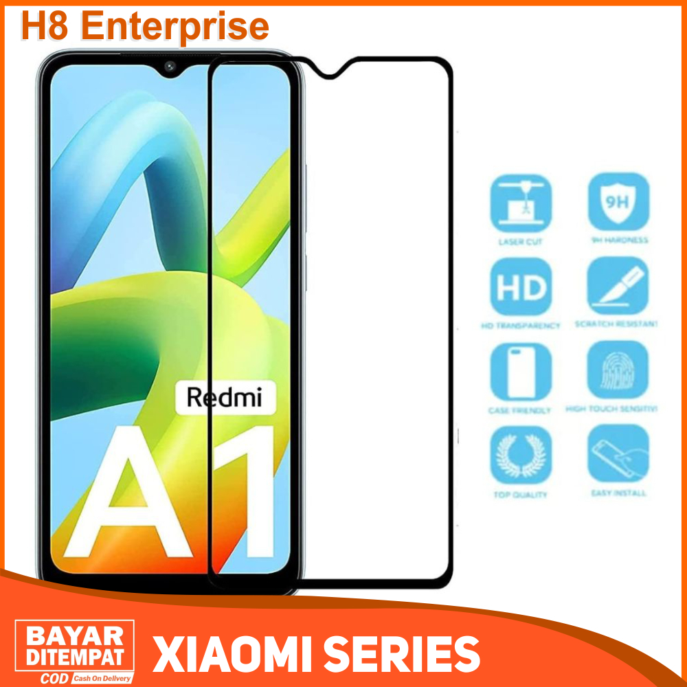 Tempered Glass Full Redmi A1 Plus A2 Anti Gores Kaca Full Layar