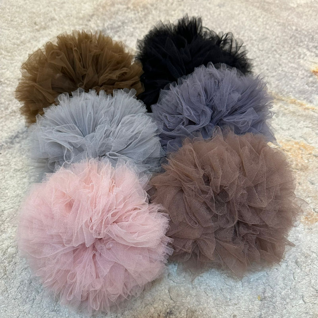 IKAT RAMBUT CEPOL SCRUNCHIE BAHAN TILE UKURAN JUMBO