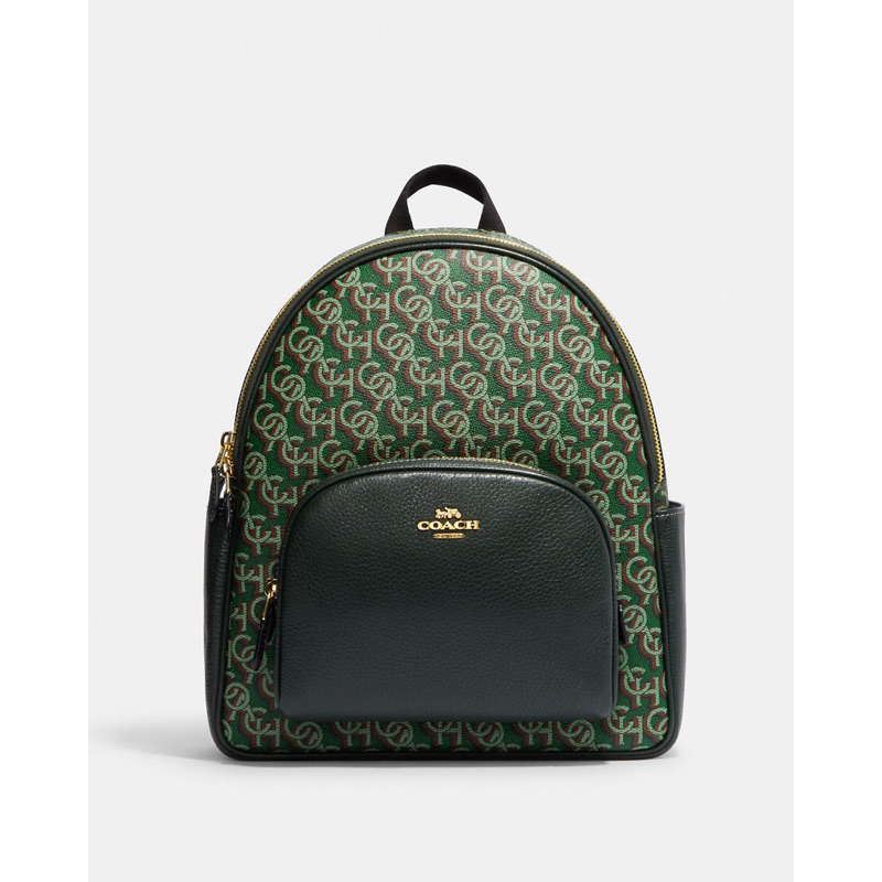 Coach Court Backpack With Coach Monogram Print (CF 344)