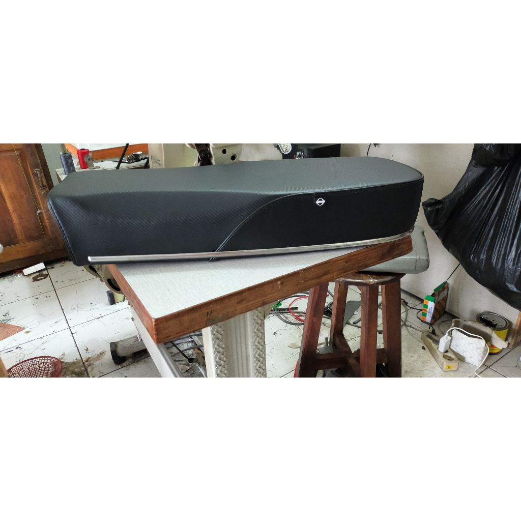 kulit jok mbtech honda cb 100 sarung jok honda cb polos mbtech