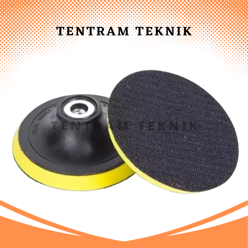 Pad Grinda Kasar / Pad Gerinda Kasar Bulat / Tatakan Amplas Velcro Gerinda Tangan / Pad Gerinda Kasa