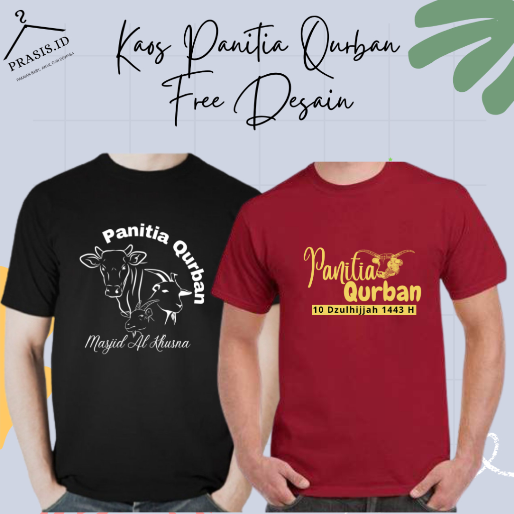 1 pcs KAOS PANITIA QURBAN / KAOS QURBAN / SERAGAM QURBAN TERMURAH / HARGA GROSIR