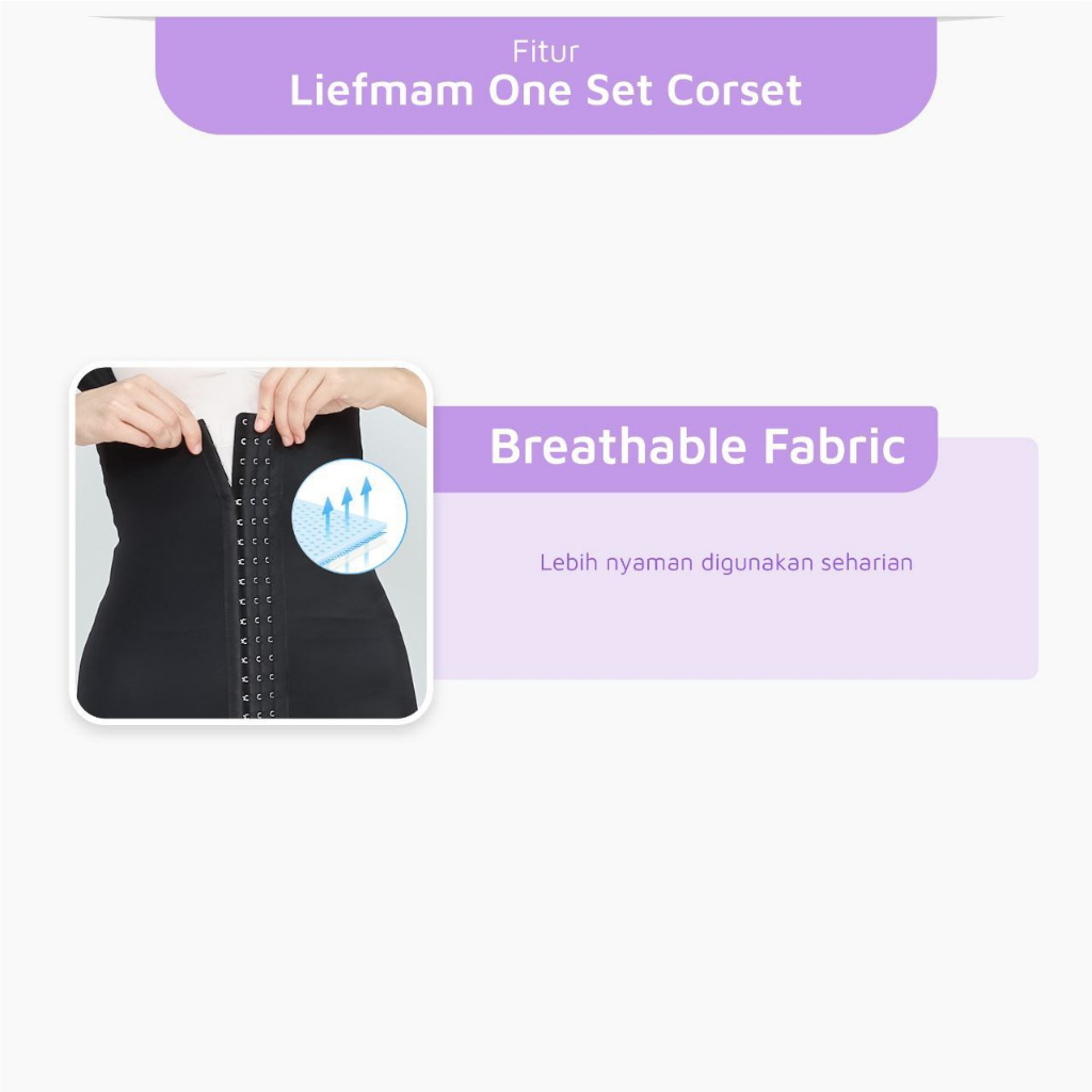 Liefmam One Set Corset - Solusi Ramping Menyeluruh Mulai Lengan Hingga Paha