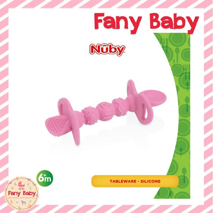 NUBY DIPEEZ SILICONE SPOON 6M+