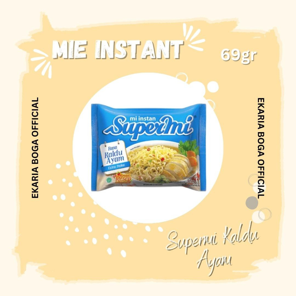 

BIHUN | MIE | MIE INSTAN | SUPERMI | SUPERMI KALDU AYAM 69GR