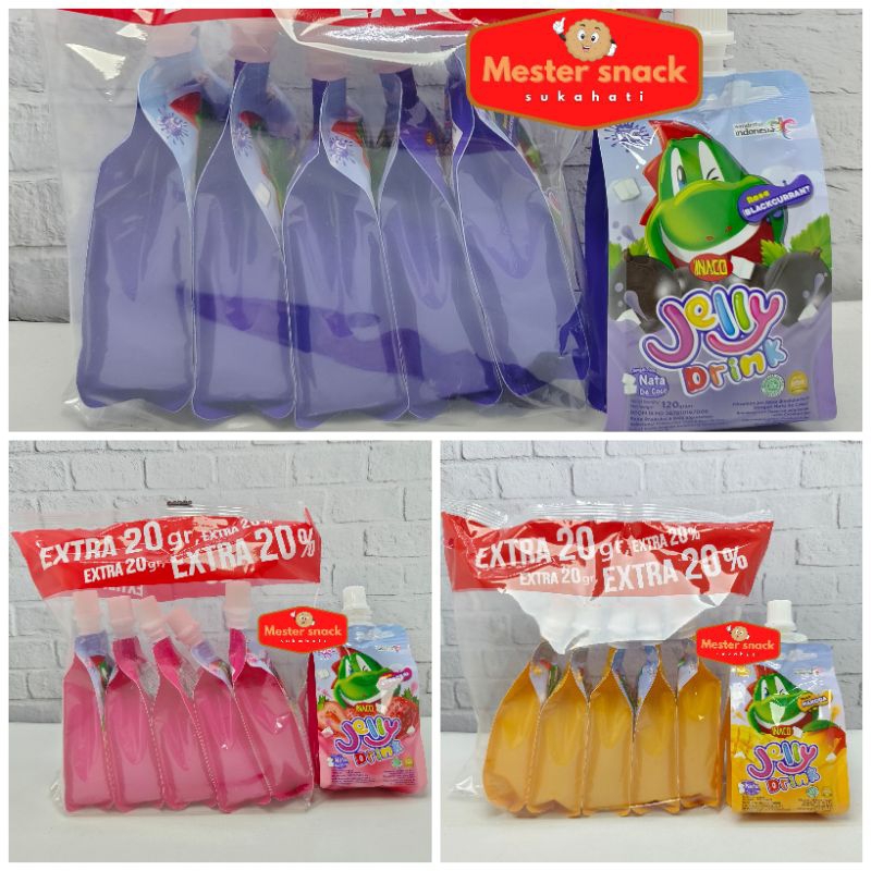 Inaco Jelly Drink | Minuman Jelly | Nata de Coco | Hampers Anak Pink
