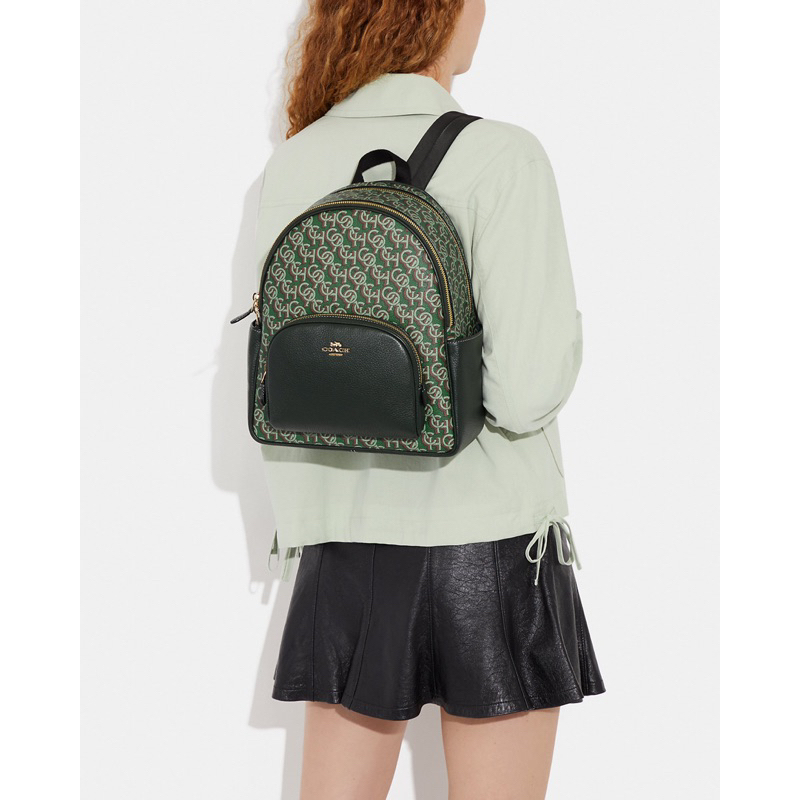 Coach Court Backpack With Coach Monogram Print (CF 344)