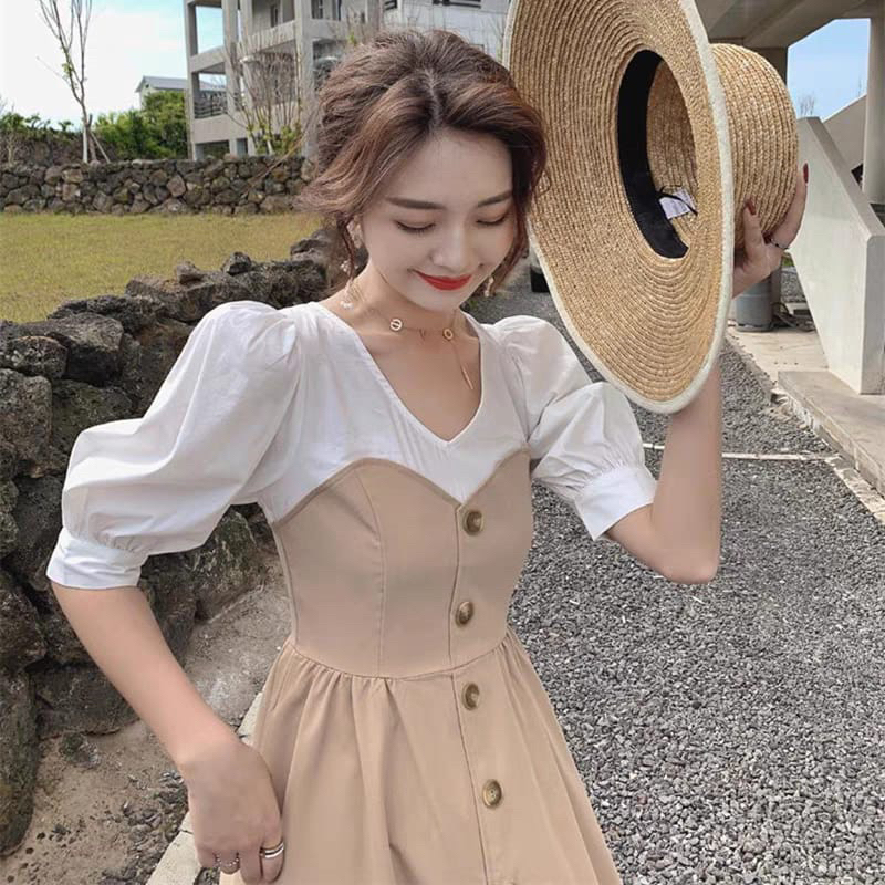 Dress Franch Style Summer Thin Goddess Coksu M471