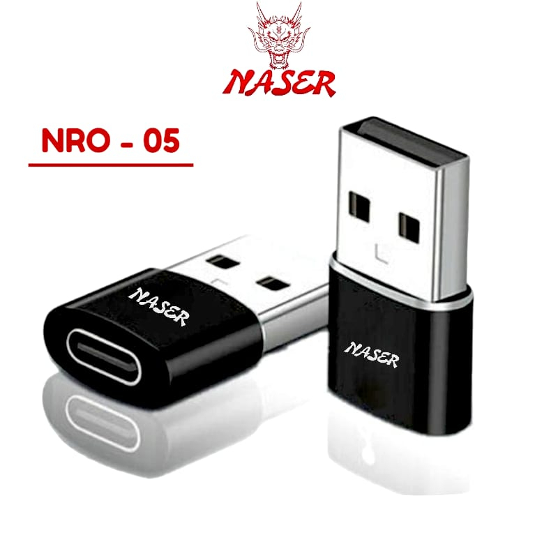 NASER OTG TYPE C USB NRO-05 / ADAPTER CONVERTER USB TYPE C USB NASER/PRODUK ORIGINAL