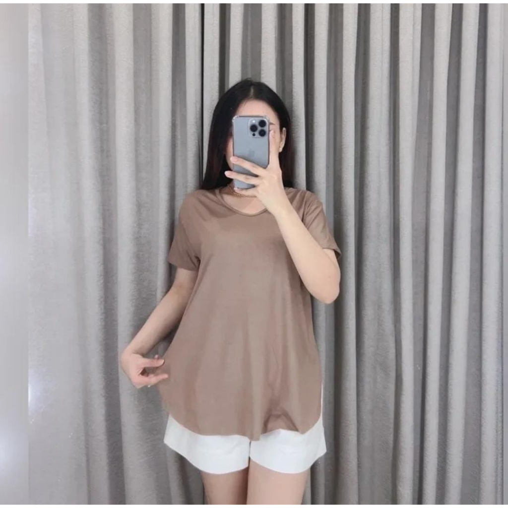 Kaos Oversize Lengan Pendek Kaos Wanita Atasan Wanita SpandeK Kaos MUrah