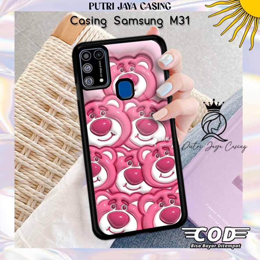 Case Samsung M31 Terbaru Cute Bear Casing M31 Hardcase Softcase Glossy Terlaris Putri Jaya Casing