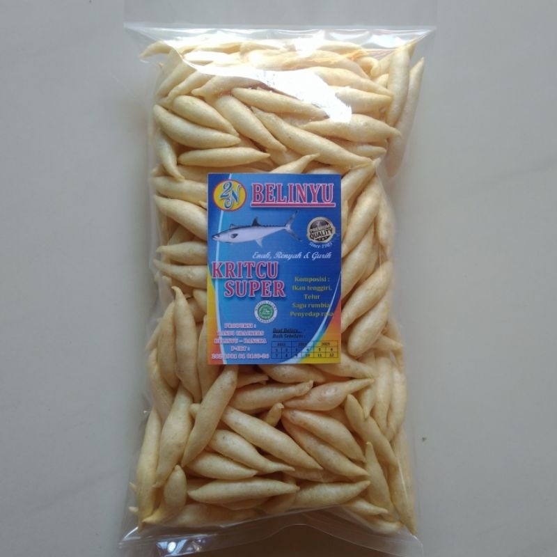 

kritcu super ikan tenggiri / stik ikan / snack bangka / kerupuk bangka / oleh oleh