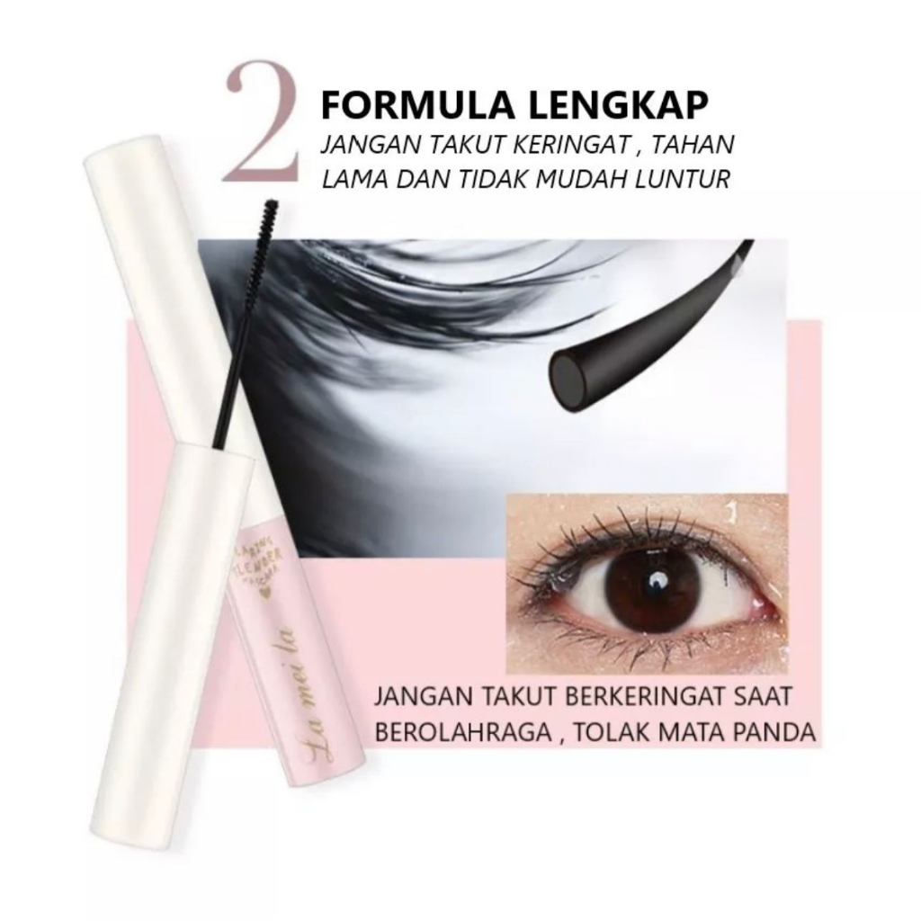 GarasiMedan - Lameila Maskara 779 Eyelash 3D ORIGINAL Silk Fiber Mascara Volume Curling Waterproof - Maskara Tahan Air(BISA COD)