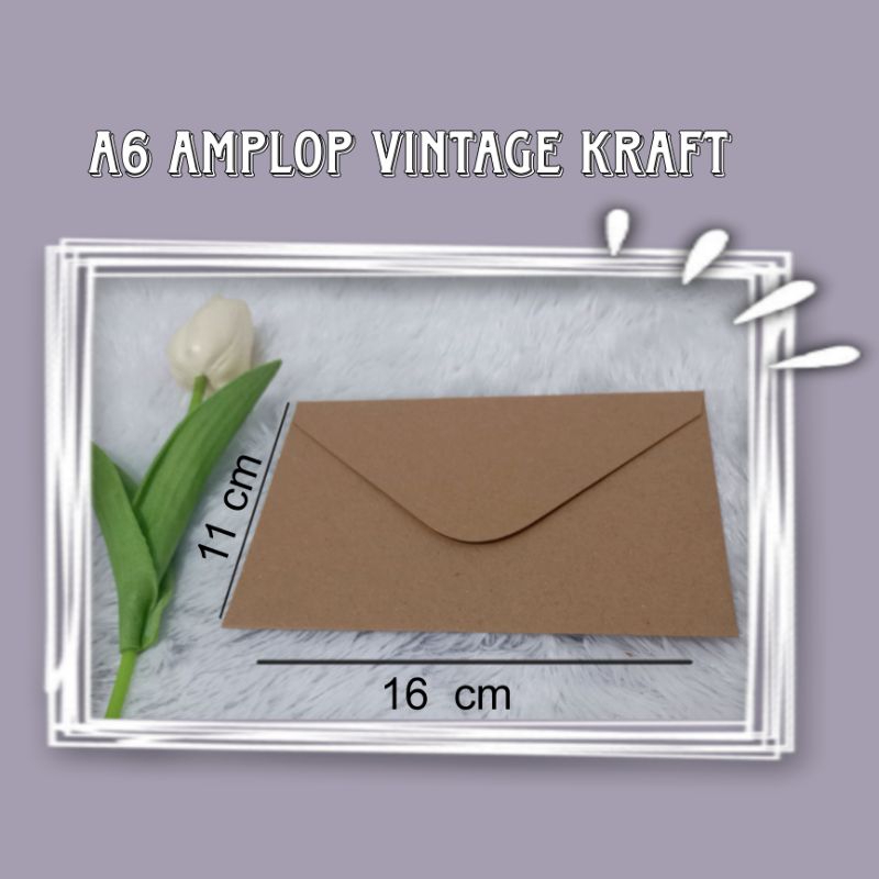 

A6 Amplop Vintage Kraft / Amplop Coklat