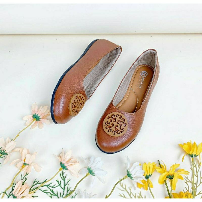 Sepatu Flatshoes Kulit Sapi