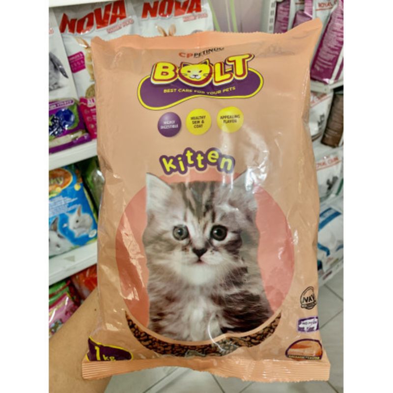 Bolt kitten 1kg/makanan kucing Bolt 1kg