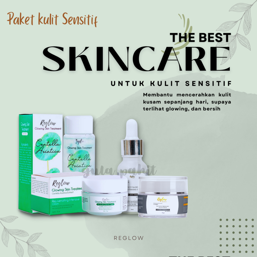 Reglow dr sindy skincare Facial Wash dan Cream Reglow Paket Penghilang Jerawat