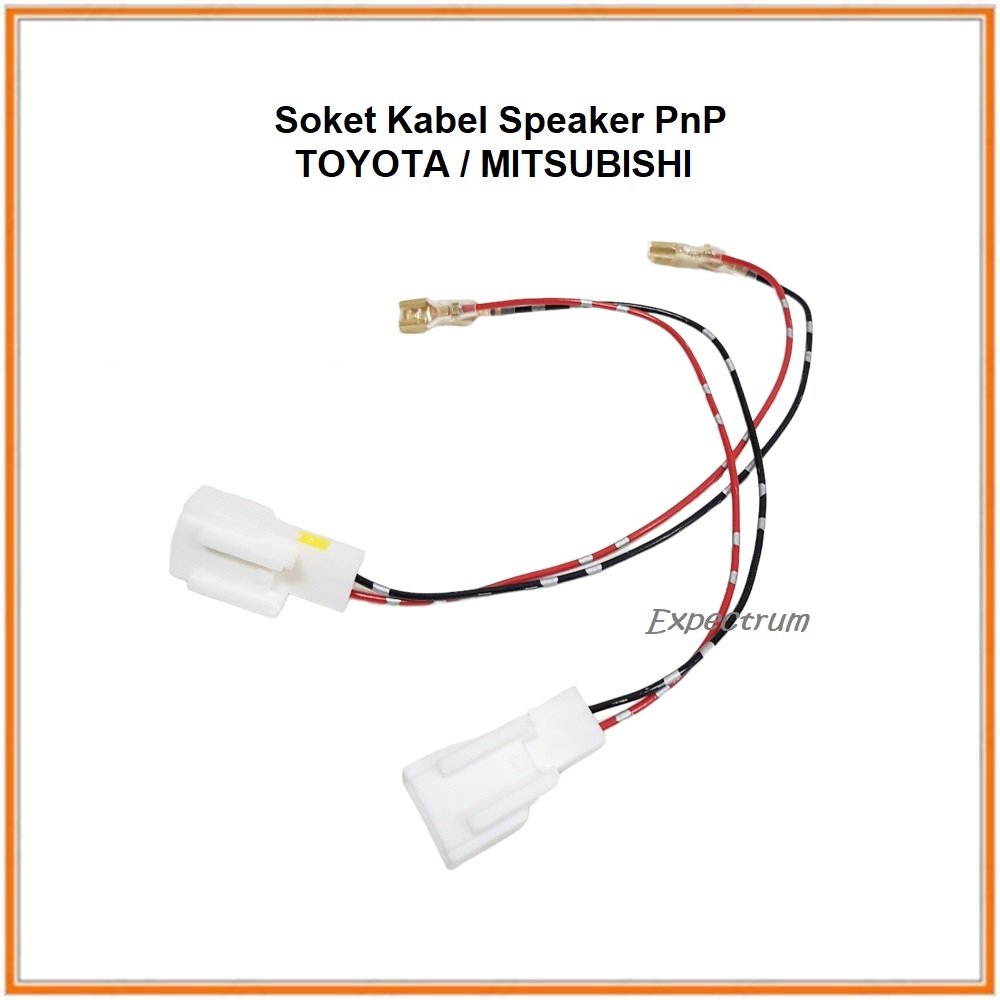 Soket Kabel Speaker PnP Toyota / Mitsubishi