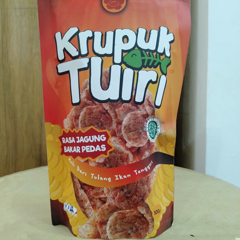 

Kerupuk Tuiri Tulang Ikan Tenggiri Rasa Jagung Bakar Pedas