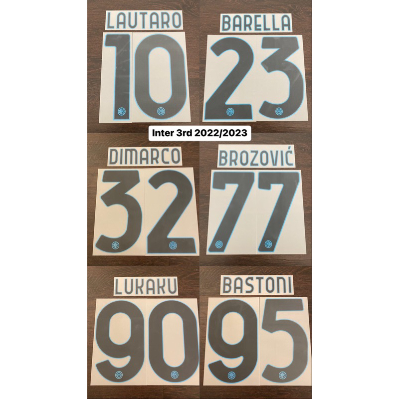 Nameset Original Inter Milan 3rd 2022/2023