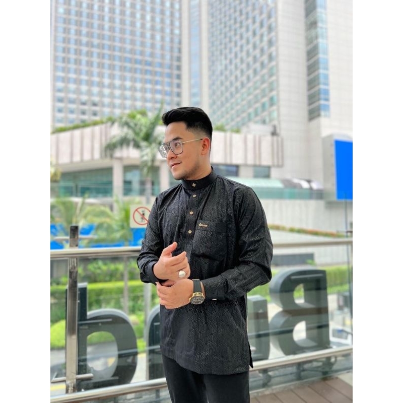 Koko sulhton Hexagon Koko pria sulhton Hexagon Koko lengan panjang sulhton Hexagon Koko motif sulhto