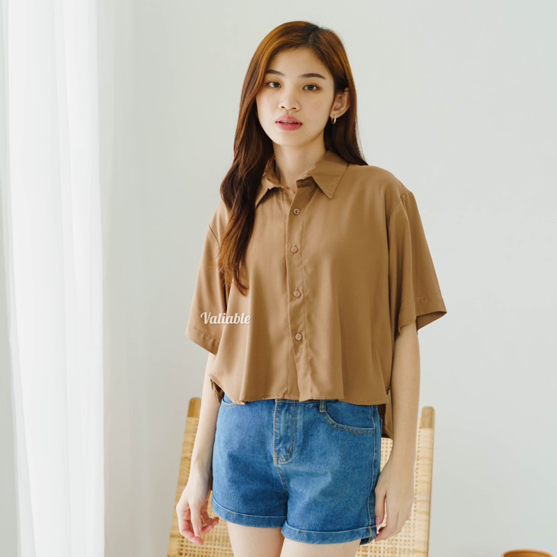 Lisa Crop Shirt Valiable