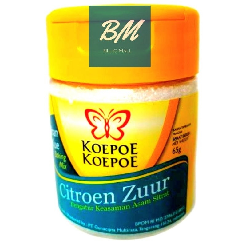 

Citroen Zuur Kopoe Kopoe 65 gr Sitrun Asam Sitrat