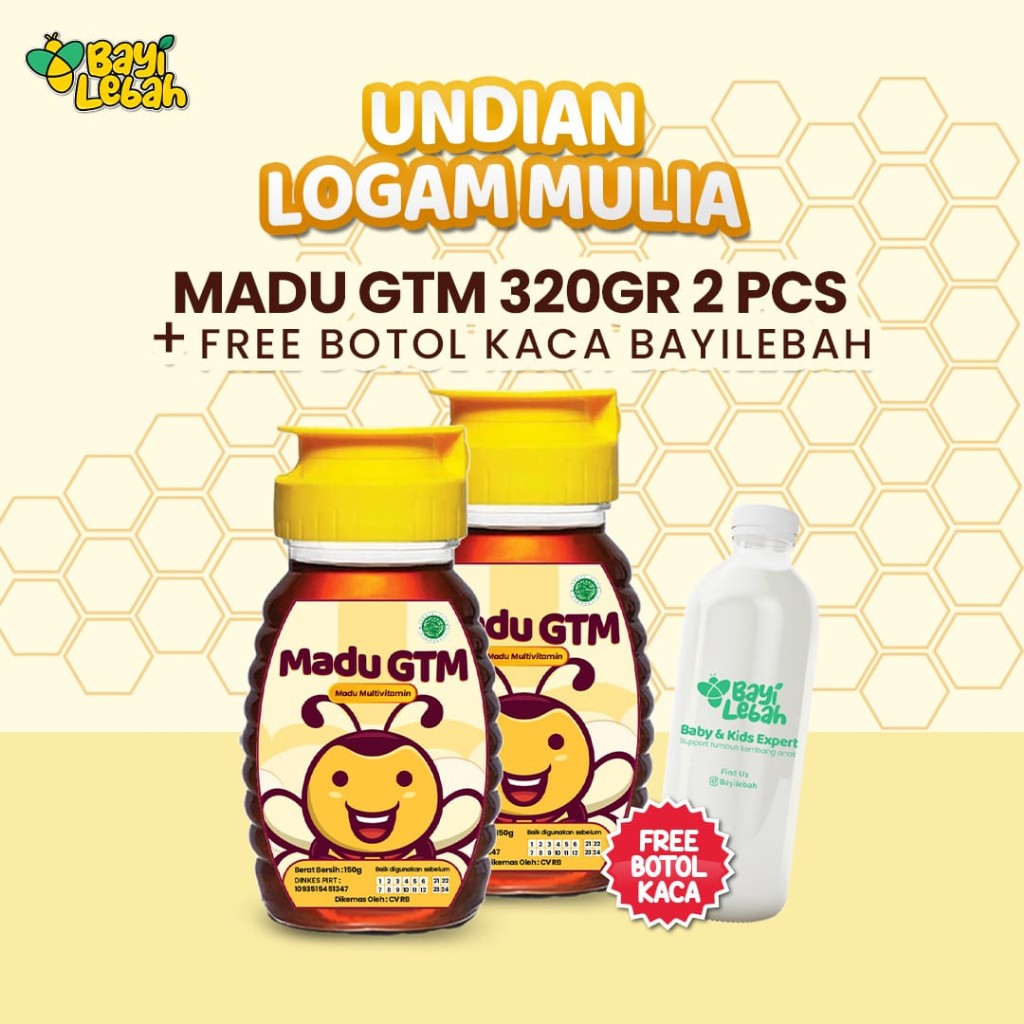 Paket Bundling GTM 320gr 2 Pcs | Madu Anak Bayi | Penambah Nafsu Makan