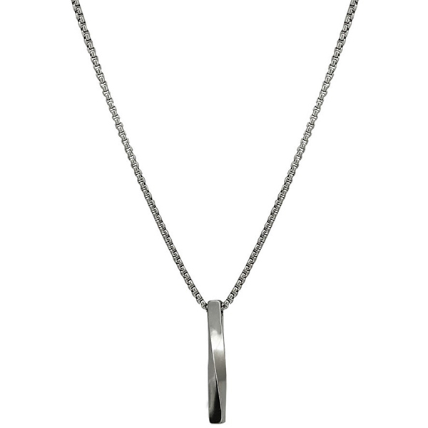 kalung fashion pria wanita hip-hop twisted pendant necklace jka261(2f5)