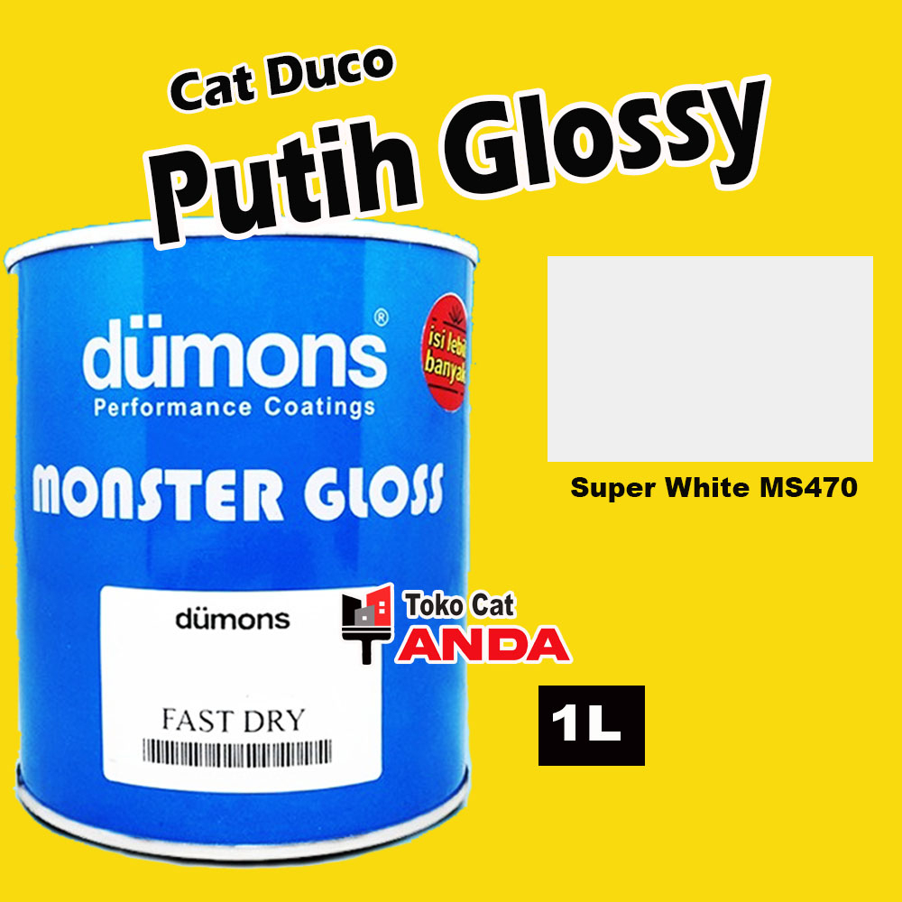 Cat Dumons Putih Glossy - Cat Dumons Super White MS 470 - Cat Duco Putih - Cat mobil Putih