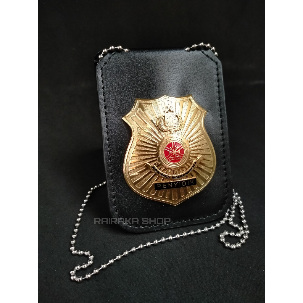 

Dompet ID Card Kalung Lencana KTA Penyidik / penyidik pembatu Kulit Asli