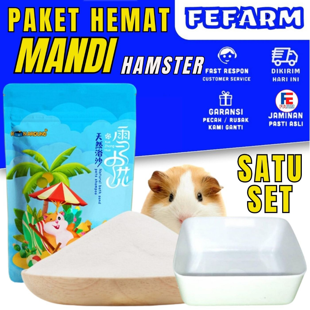 Paket Pasir Wangi Hamster Pasir Mandi Hamster Pasir Wangi Hamster Paket Pasir Wangi Hamster FEFARM