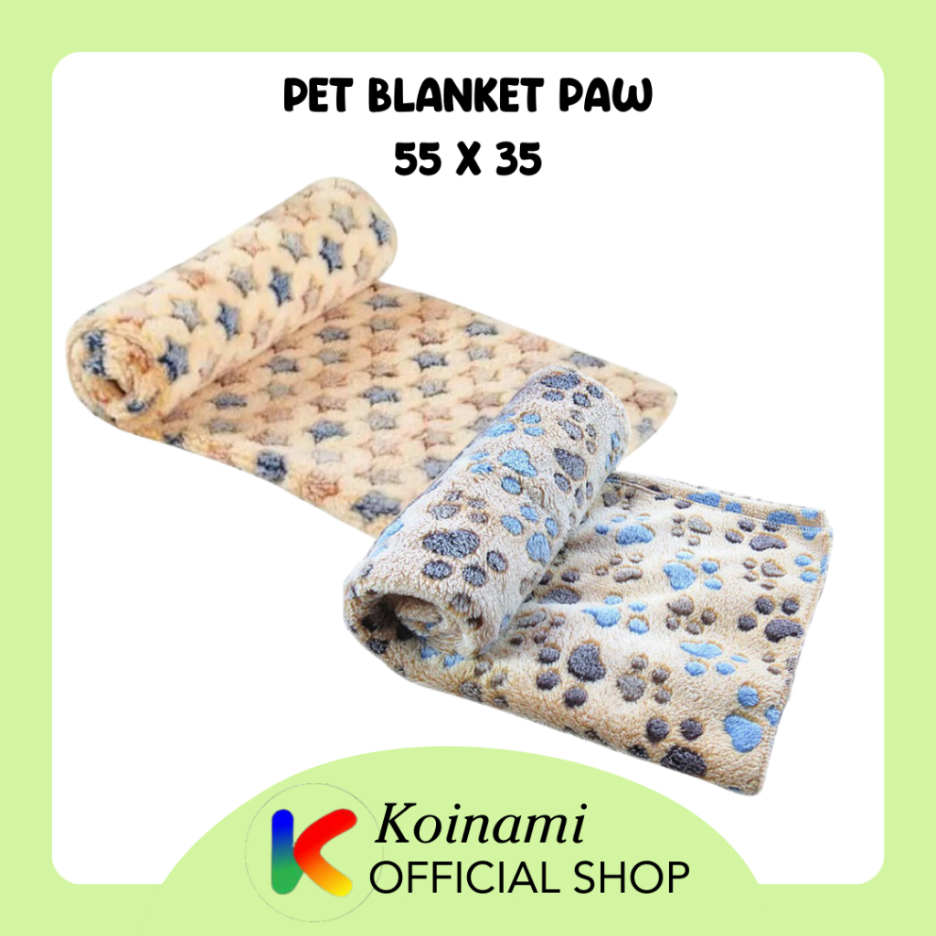 Pet Blanket Paw 55 X 35 / Selimut Kucing Anjing