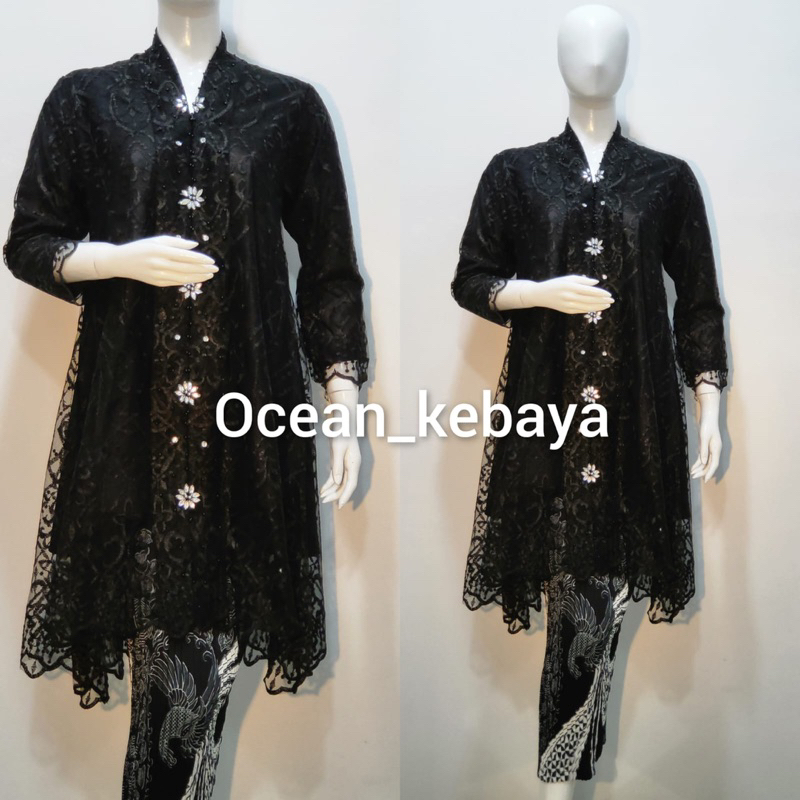 kebaya kartini tulle bordir payet