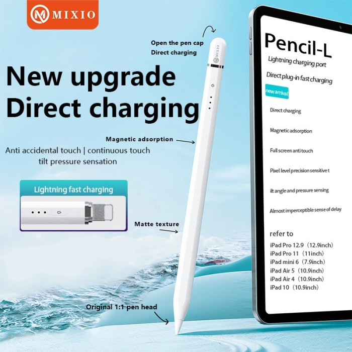 MIXIO G16 Stylus ipad Pencil 1 2 3 With Palm Rejection iPad 6 7 8 9 10