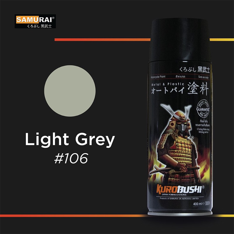 

Pilox Samurai 106 Warna Light Grey 400ml