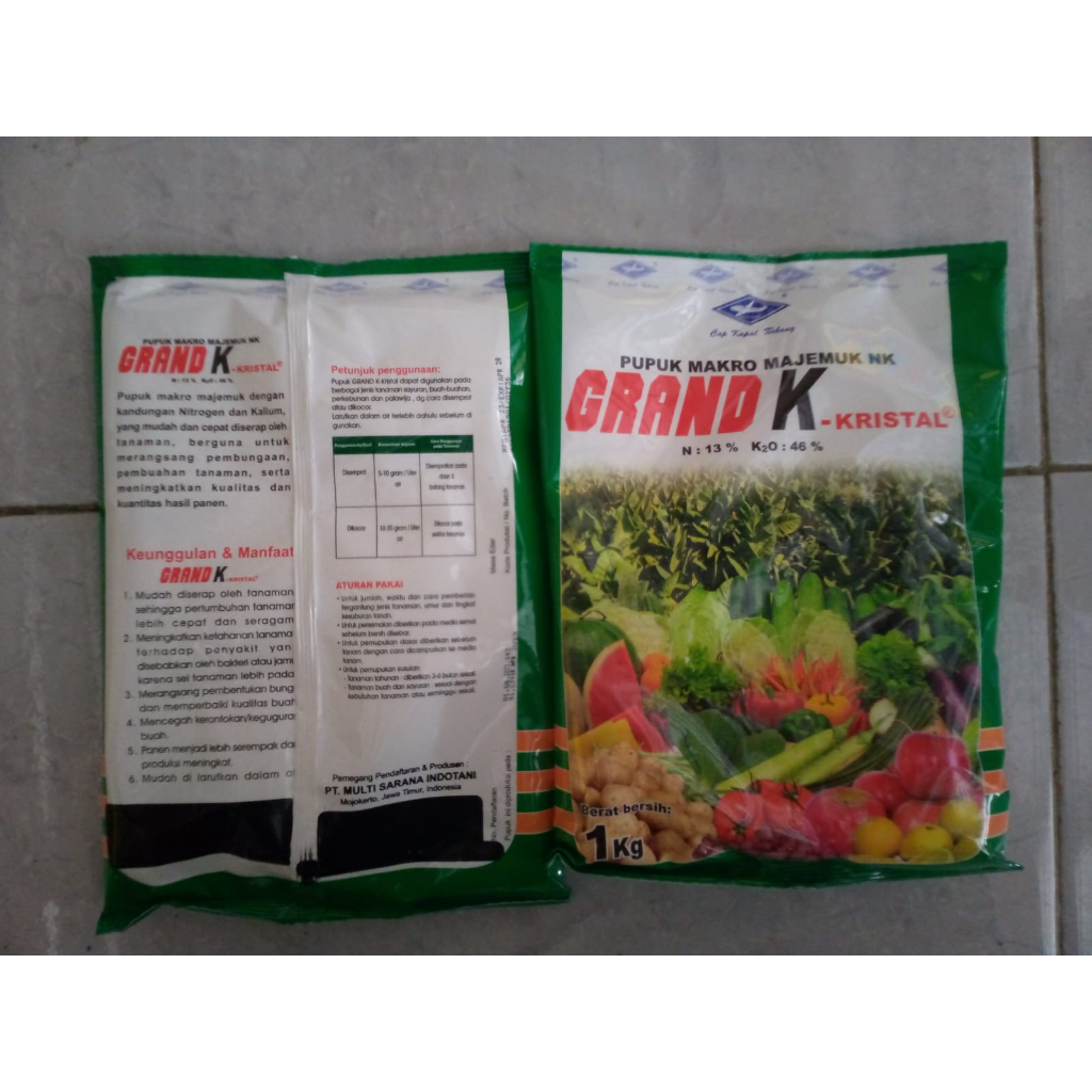 Pupuk Grand K-Kristal 1Kg