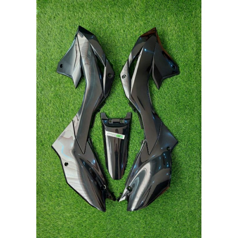 BODY SET KLX 150 SM FULL HITAM ORIGINAL KAWASAKI
