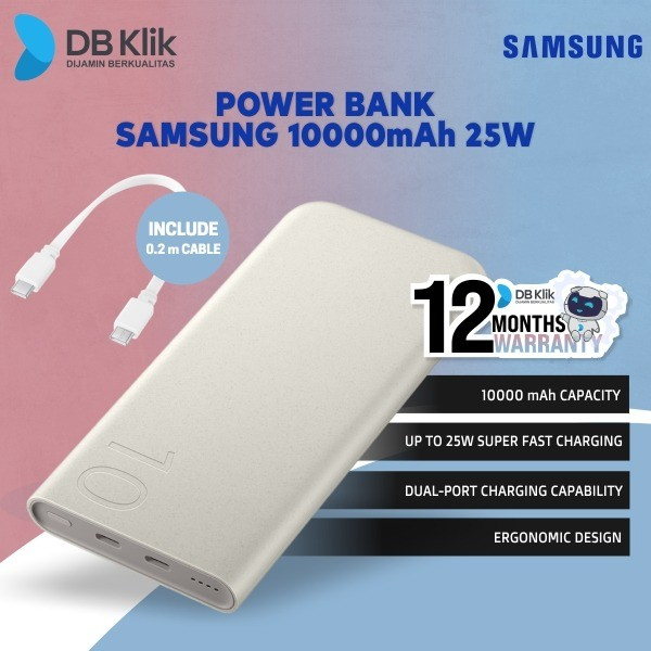 Power Bank Samsung 10000mAh 25W - PowerBank 25W 10000mAh Fast Charging