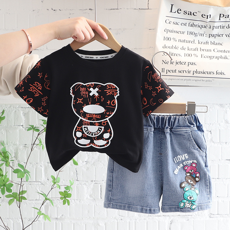 Setelan Kaos Anak Laki Laki Baju Anak Import Summer Set FLARE