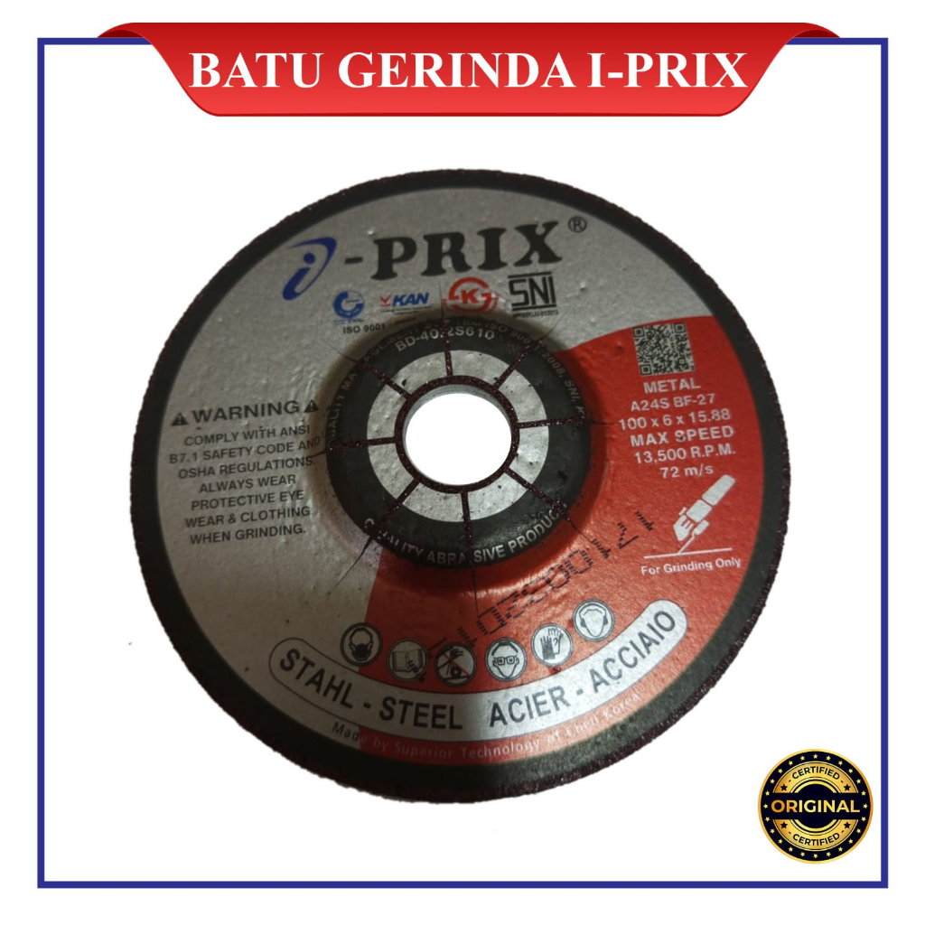 CUTTING WHEEL I-PRIX 4" 100X6X15.88