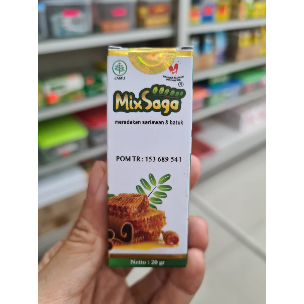 MIX SAGA OBAT SARIAWAN TETES DAUN SAGA / OBAT BATUK HERBAL DAUN SAGA / MIXSAGA HERBAL DAUN SAGA / OB
