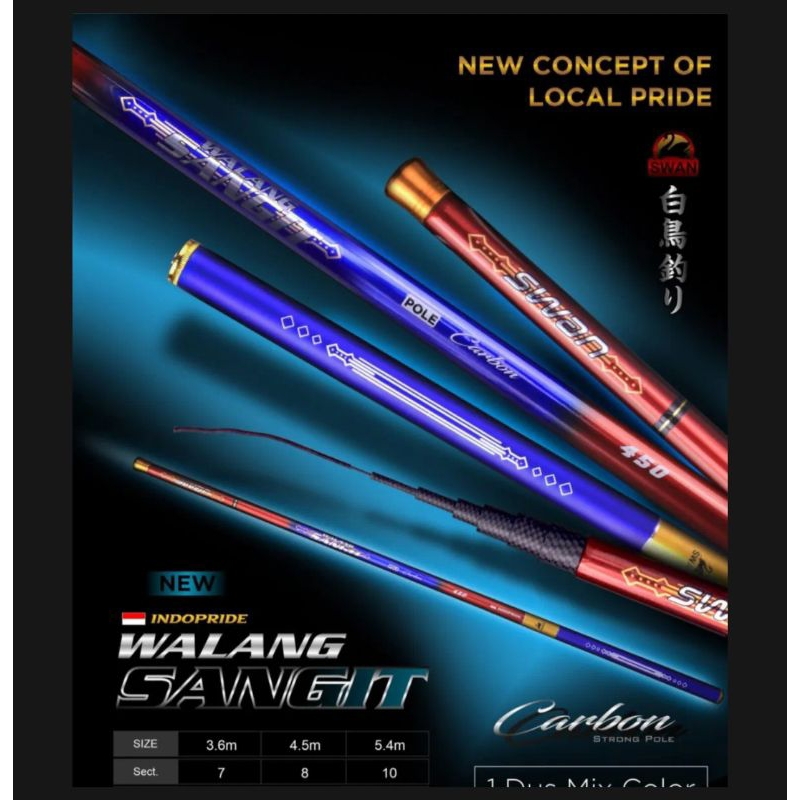 Joran Tegek Swan Walang Sangit | Joran Tegek Medium Carbon