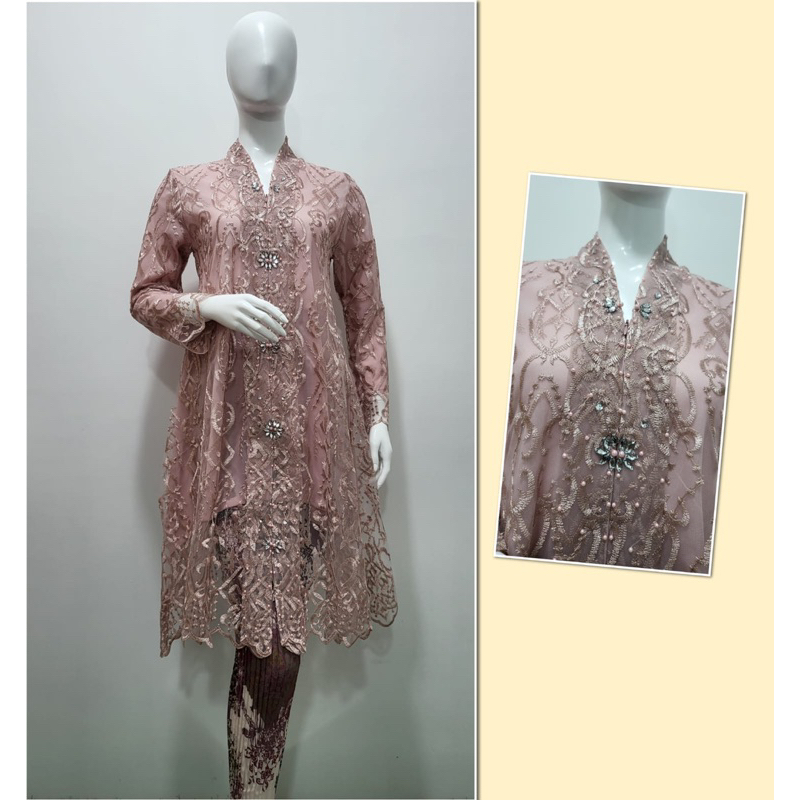 Permata Olshop / Kebaya Floy Tunik Busui Payet Modern / Kebaya Wisuda / Kebaya Kurung / Kebaya Modern / Kebaya Busui