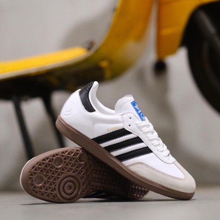 Sepatu Kasual Adidas Classic Samba Vegan White Black Original 38-44 100%BNIB