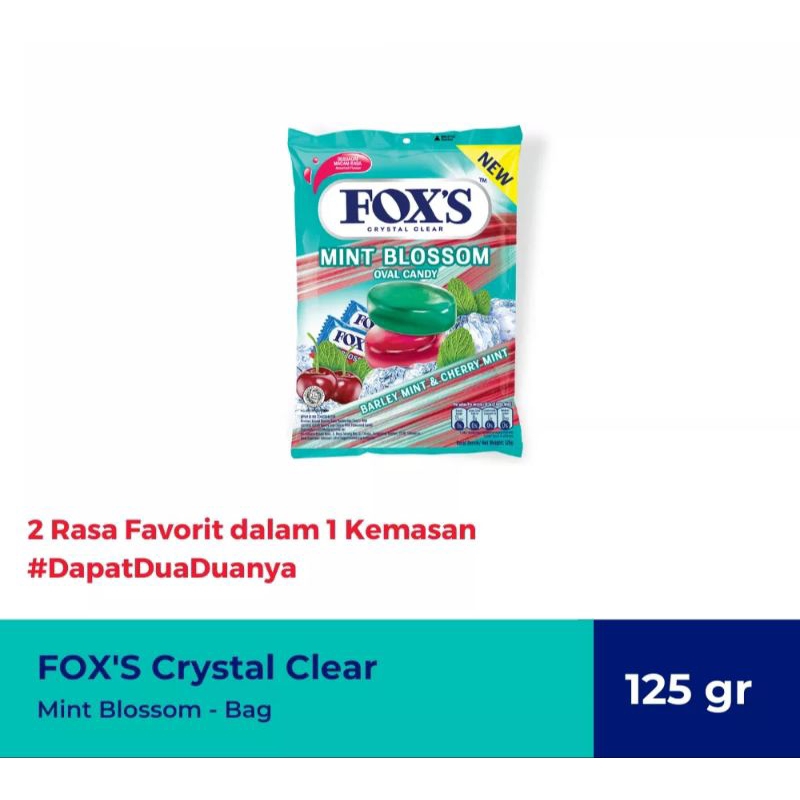 

54 - Permen FOX'S Mint Blossom Bag - rasa wangi mint 125g